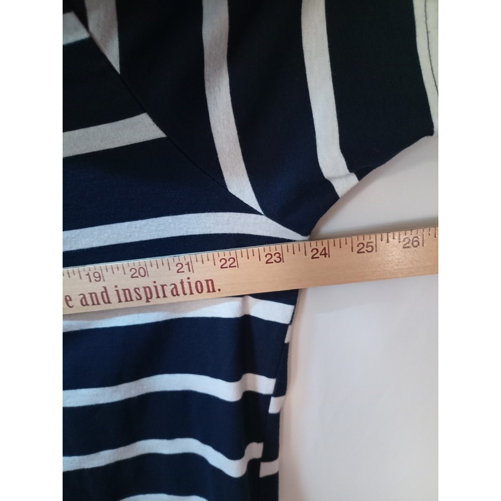 Men's Columbia Omni Shade Polo Shirt, XL, Navy Blue White Striped - Picture 3 of 5